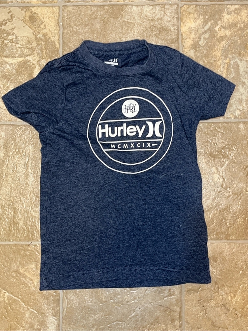 Hurley Navy Blue Short Sleeve Logo Tee